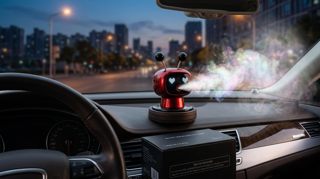 Lanxuan Astro-Bot Car Air Freshener “ Premium Robot Dashboard Accessory & Vent Clip