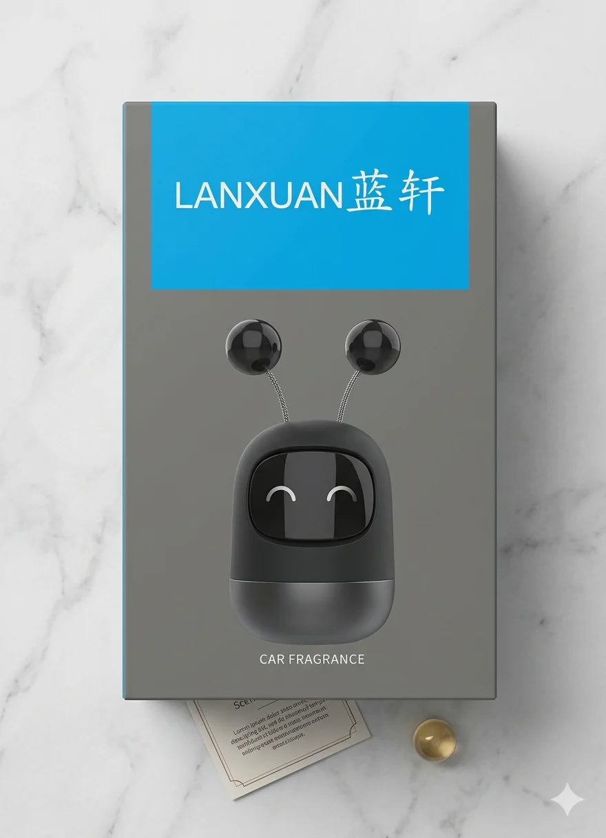 Lanxuan Astro-Bot Car Air Freshener “ Premium Robot Dashboard Accessory & Vent Clip