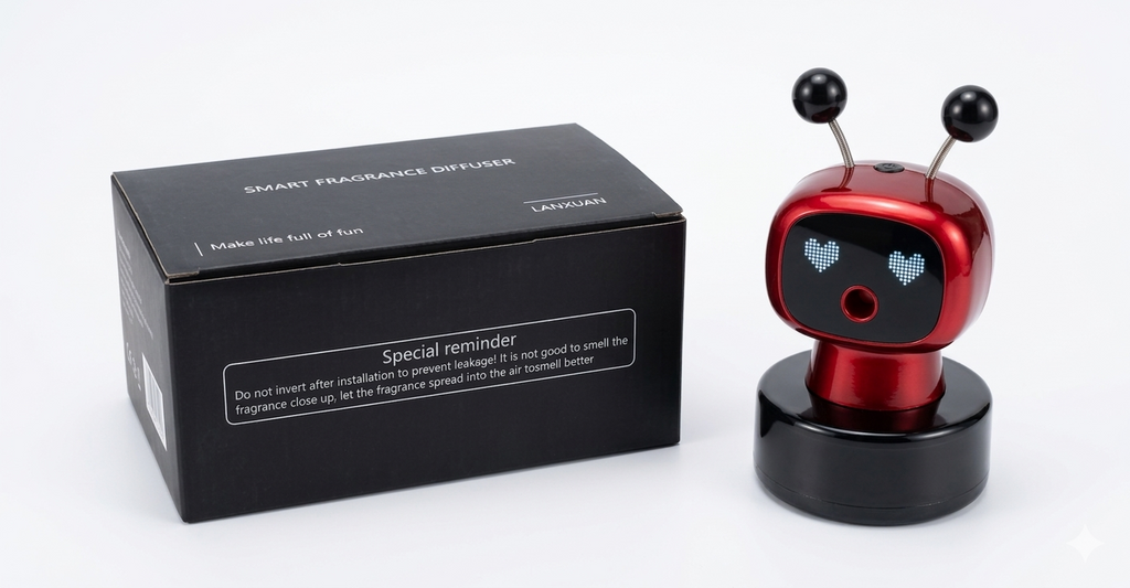 Lanxuan Astro-Bot Car Air Freshener “ Premium Robot Dashboard Accessory & Vent Clip